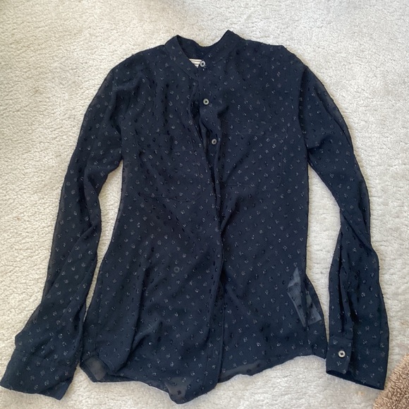 Abercrombie & Fitch Black Button Top XS - Picture 1 of 3